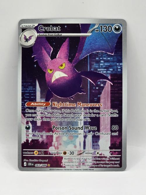Pokémon TCG Crobat 93/86 Chaos Rising Illustration Rare
