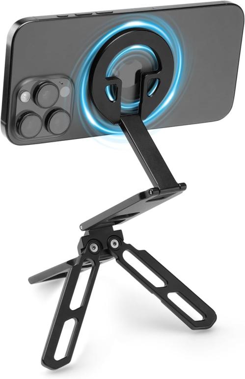 Magnetic Phone Tripod Holder Mount Stand with MagSafe for iPhone 17 16 15 14 13