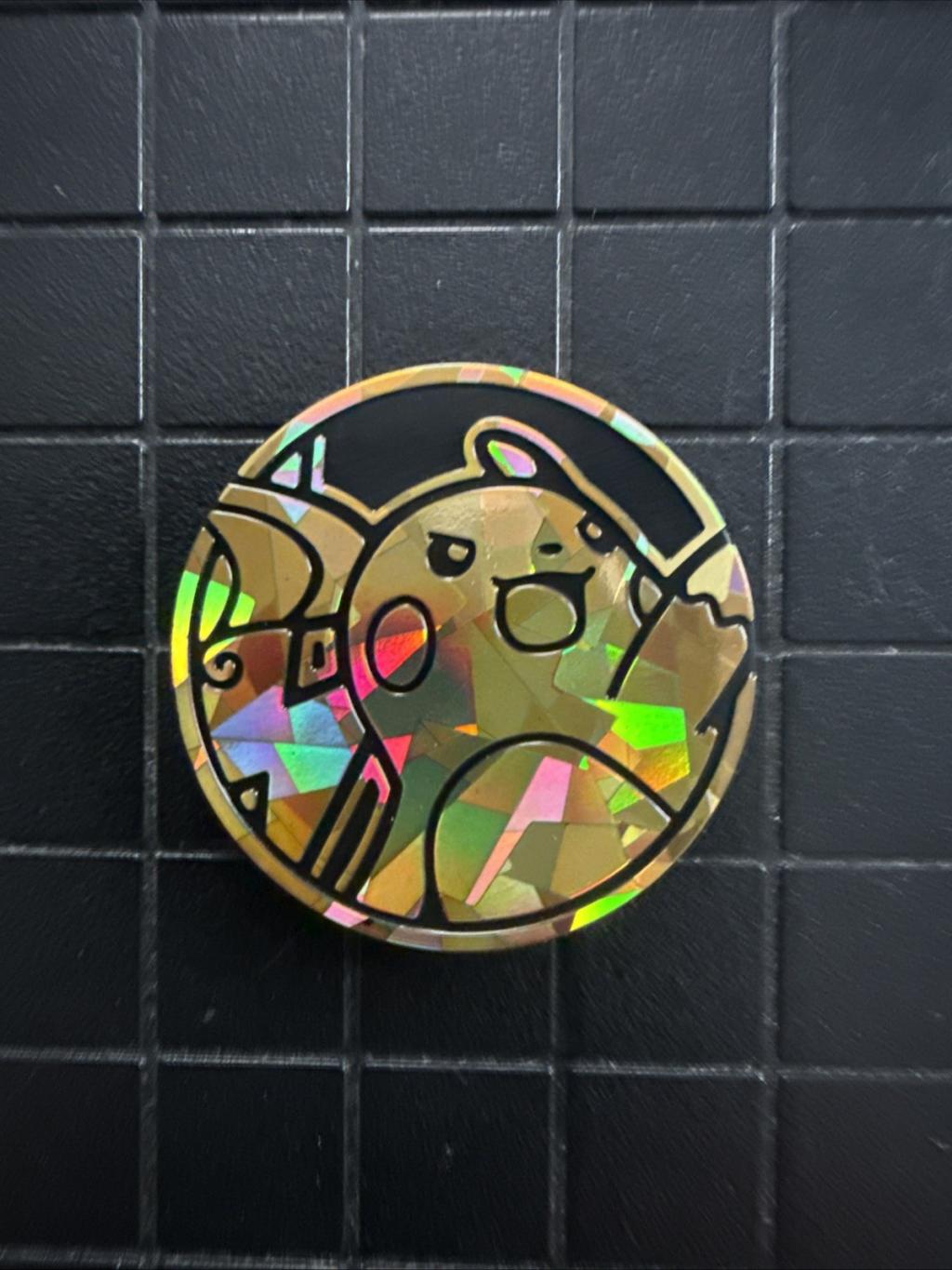 Pokémon Raichu Mini Coin Cracked Ice