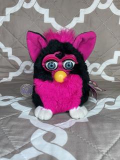 Rare Vintage 1999 Furby Juicy Grape Black Pink Series 7 Tiger Not Tested As-Is