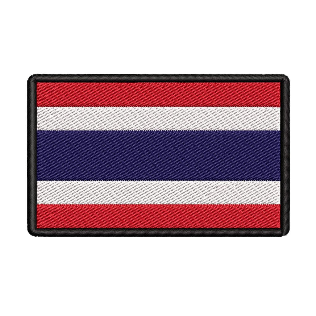 Thailand Flag Patch Embroidered Iron-on Badge DIY Applique
