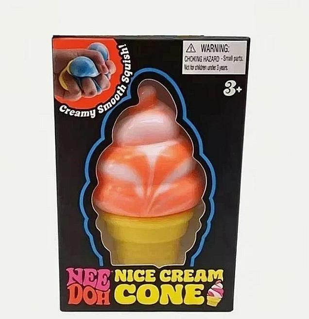 NeeDoh NICE CREAM CONE Ice Cream Squishy Toy 2026 NEE DOH Stress Ball