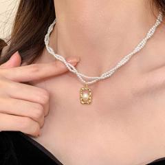 Simple Stylish And Subtly Luxurious Double-wrap Pearl Necklace For Women