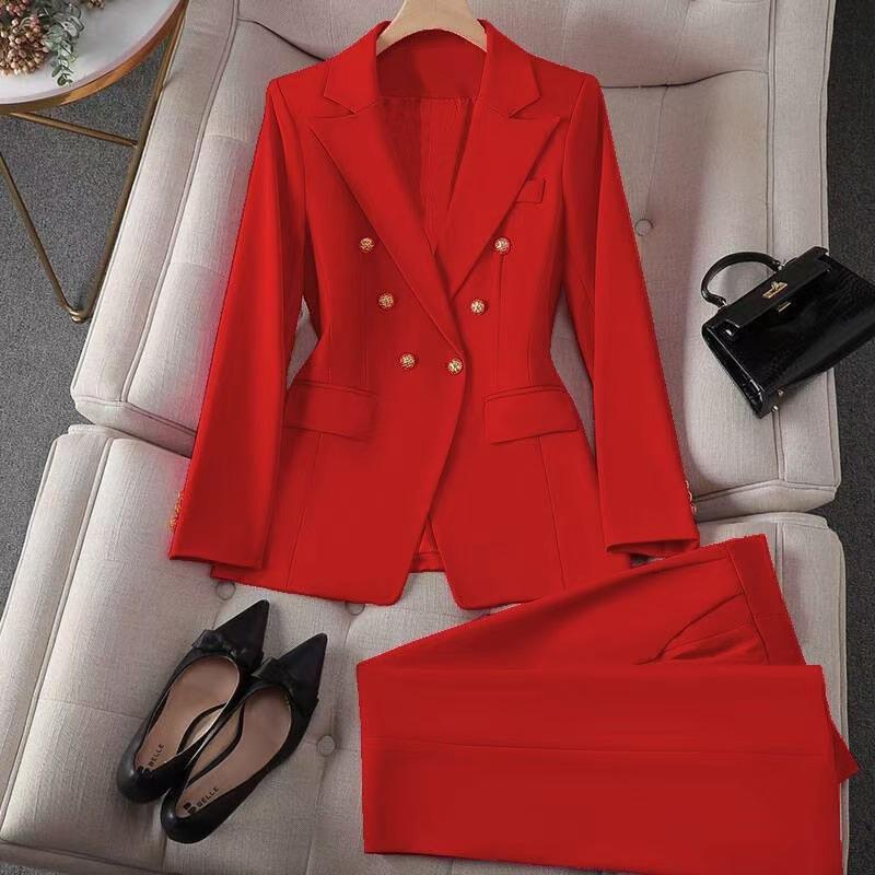 Stylish Wide-leg Pants Professional Formal Wear For Petite Figures Casual Suit