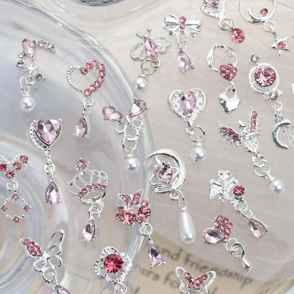 Loving-Heart Cross Nail Art Accessories