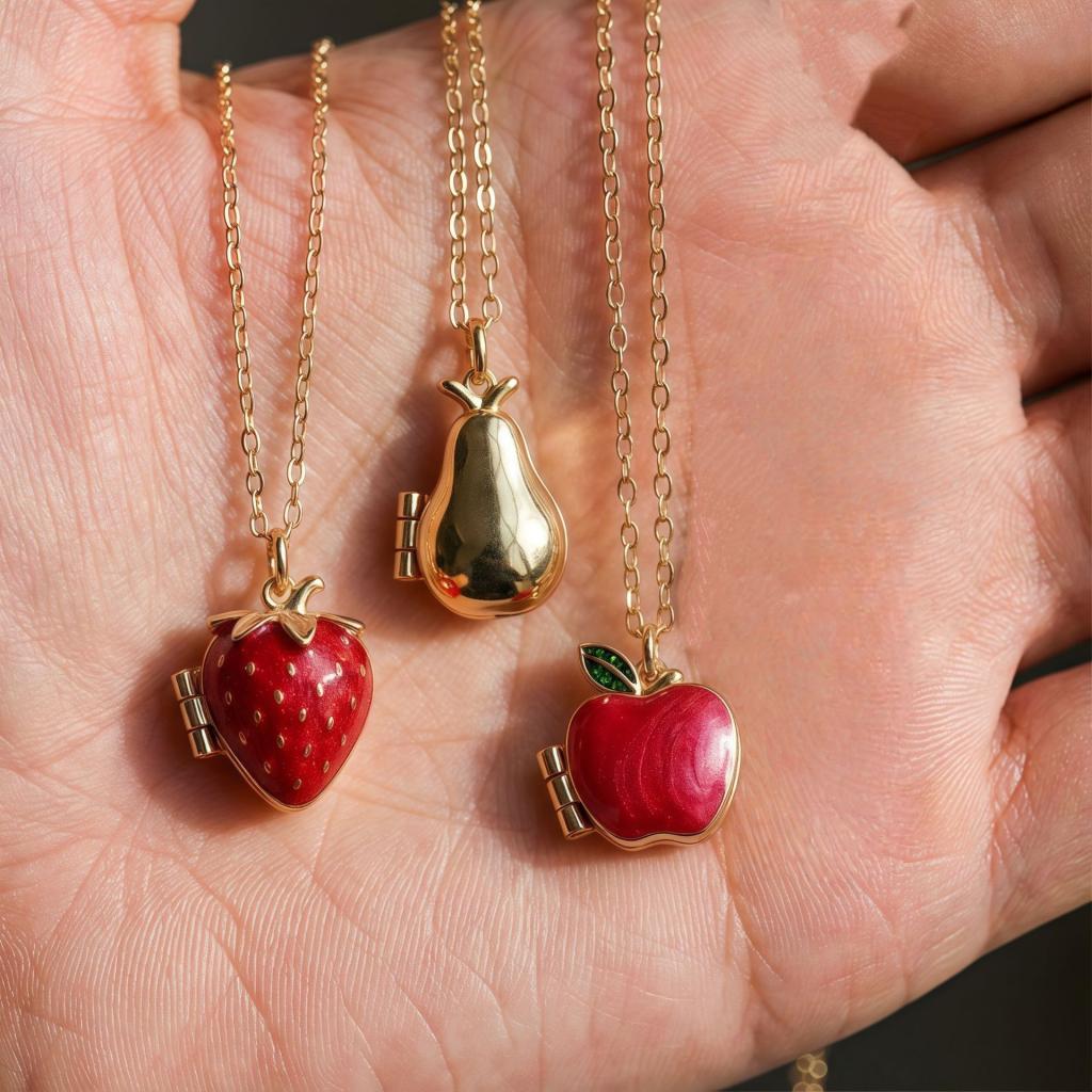 Openable Pendant Necklace With Diamond-dripping Design