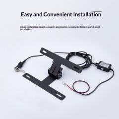 Motorcycle Modification Electric Folding License Plate Holder Universal Pedal Machine