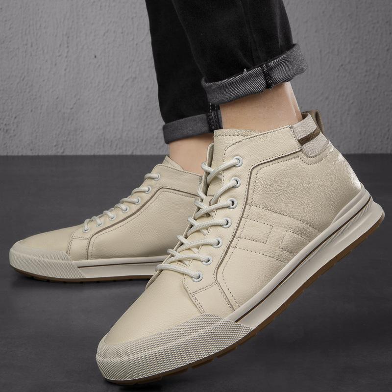 Mens Invisible Mid-top Height-increasing Shoes Breathable With A Soft Sole Inside