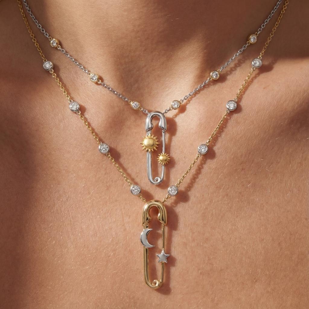 Fashionable Pin-shaped Necklace For Women