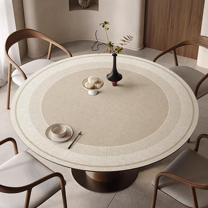 Round Waterproof And Oil-resistant Table Mattablecloth