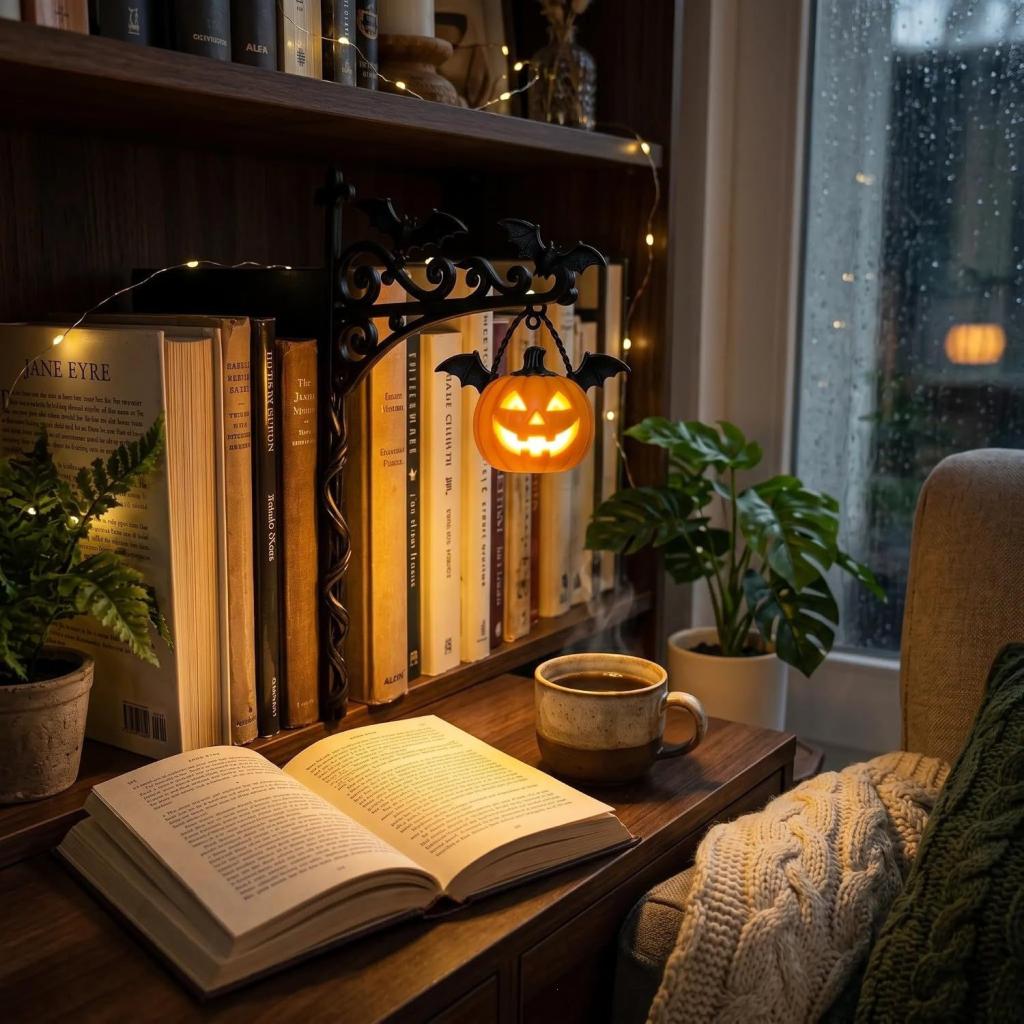 Library Bookshelf Lantern