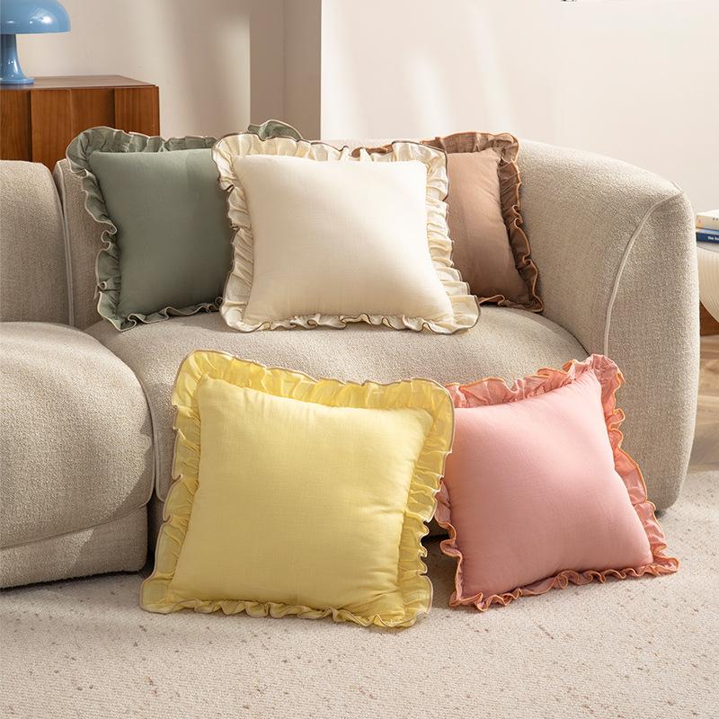 Original Pure Cotton Pillowcase All-cotton Cushion And Backrest Pillow