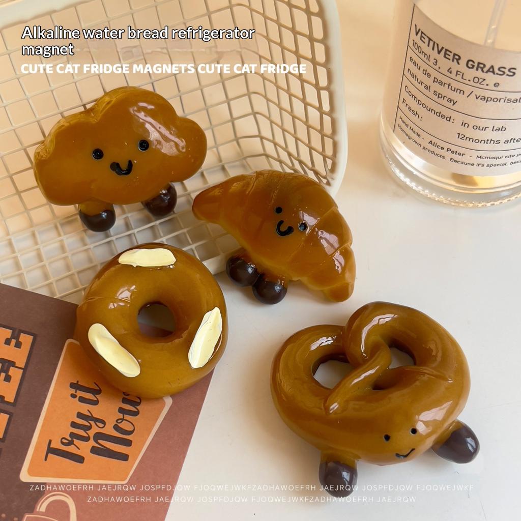 Lye-water Bread Snack Toy Refrigerator Magnet