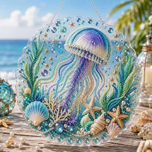 5Ddiy Diamond Painting Acrylic Pendant