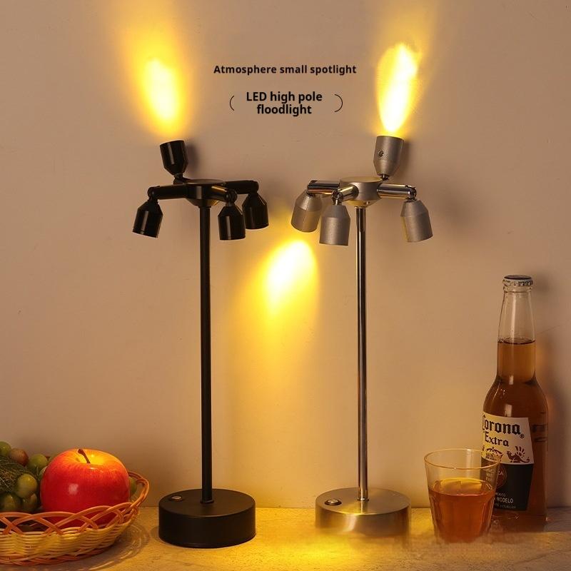 LED Charging Bar Desk Lamp, Restaurant Bar Cleaning Atmosphere Lamp, Stall Setup