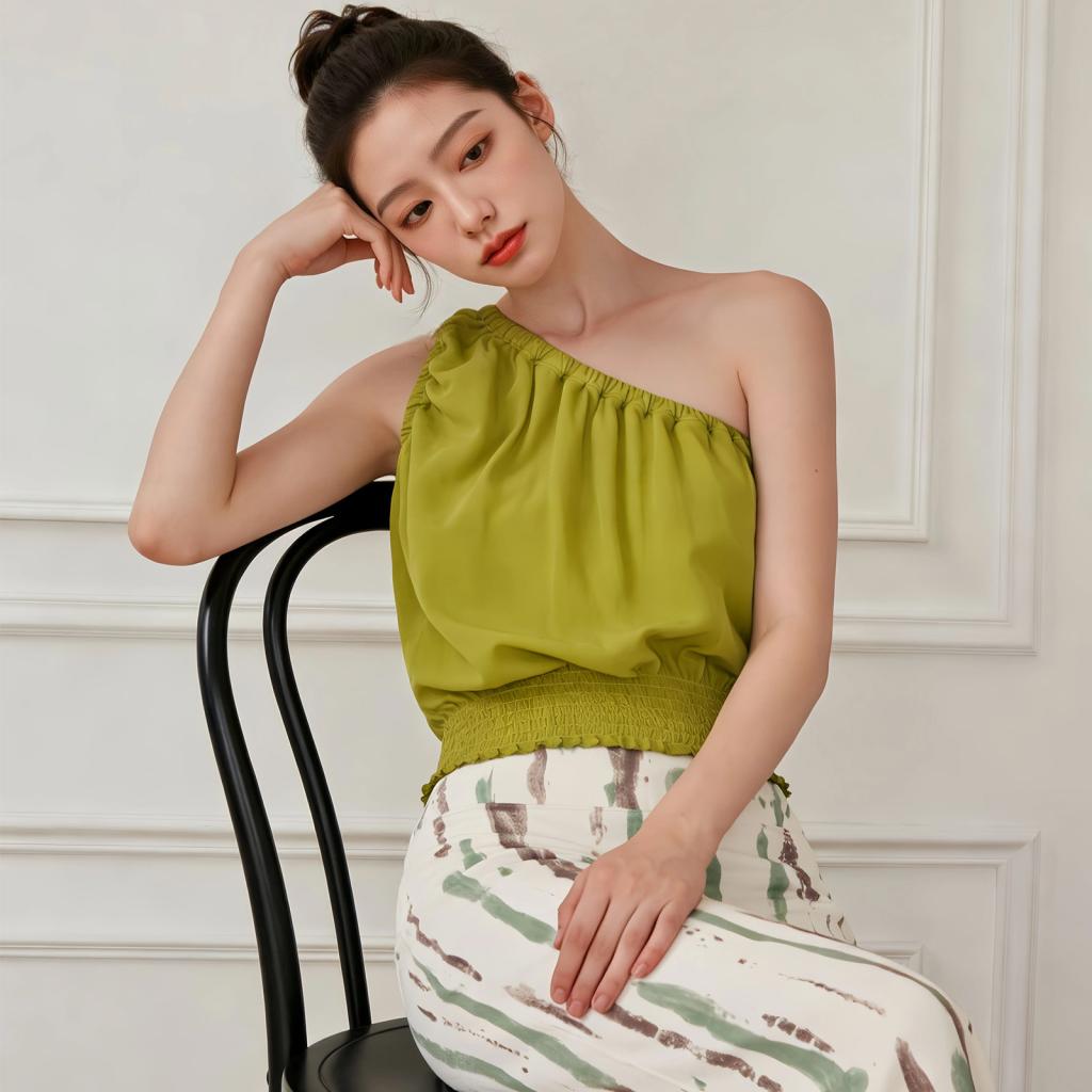 Sexy One-Shoulder Sports Tank Top For Women