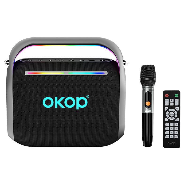 KP-8003 大人気パーティーBluetoothスピーカー 屋外RGBアンビエントライト マイク付き 長時間バッテリー 懇親会に最適