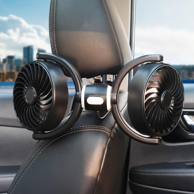 Car-mounted Dual-head Fan For Vehicles