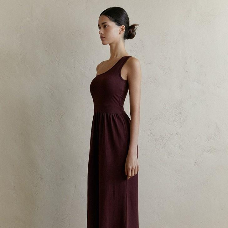 Women's Diagonal Shoulder Strap Yoga Jumpsuit