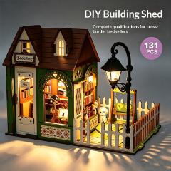 本屋のコテージ模型パズル玩具
