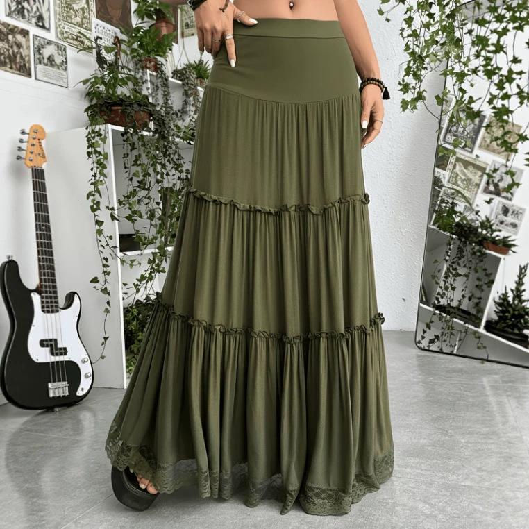 Mid-length Skirt Summer Resort Style