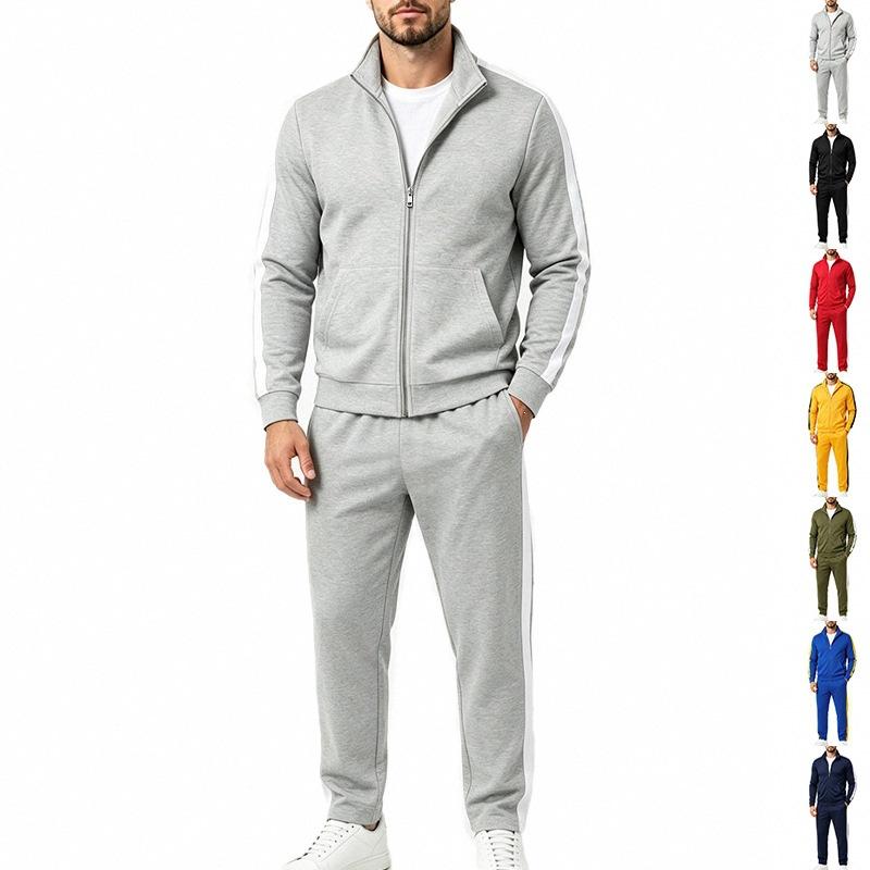 Men's Long-sleeved Sports Jacket Trousers Suit