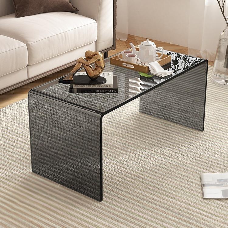 Transparent Coffee Light-luxury Modern Acrylic Side Table For Home Use