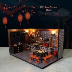 Hand-assembled Architectural Model Scene Toy