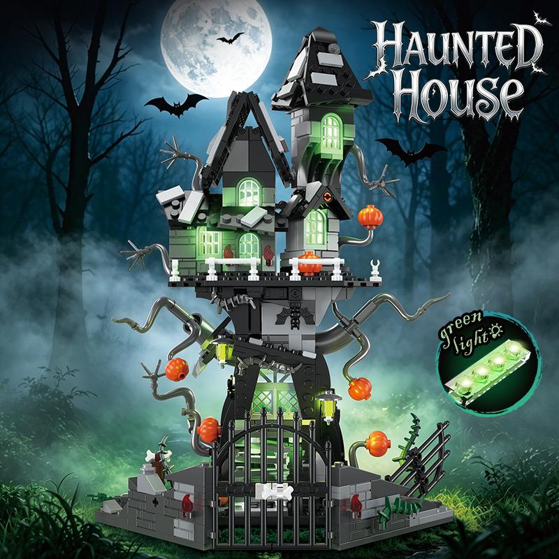 Ghost House Building Block Assembly Model Toy