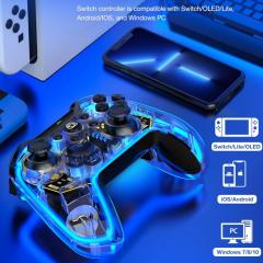 Gaming Controller Neon RGB Multi-color Illuminated Gaming Controller