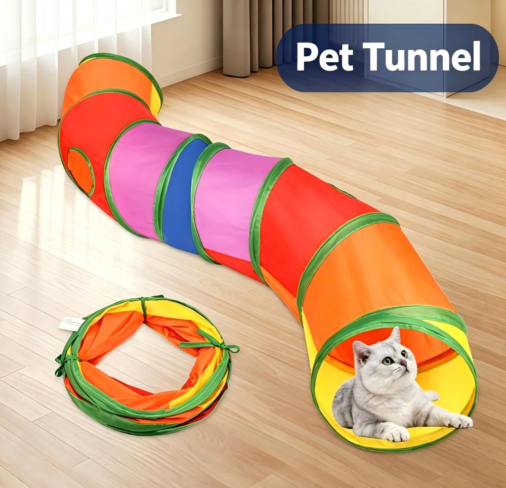 Manufacturer's Ready-Made Cross-Border Amazon Pet Cat And Dog Channel Foldable Toy Tunnel Indoor…