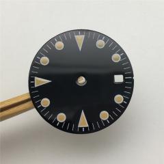 Seiko-modified Watch Dial With Luminous Numerals