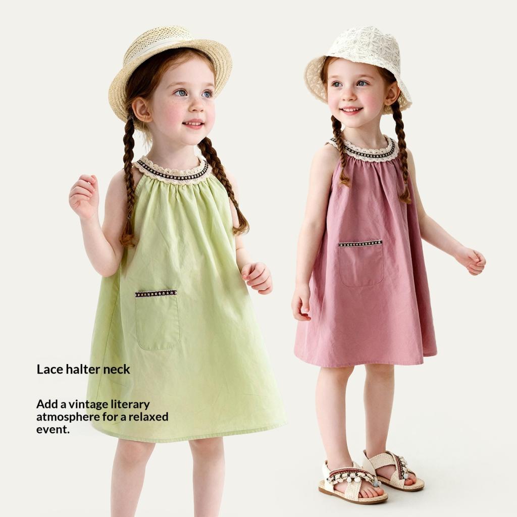 Summer New Arrival Girls Dress Forest-style Soft And Vintage