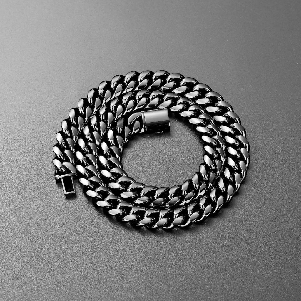 Stainless Steel Flip-clasp Necklace For Men