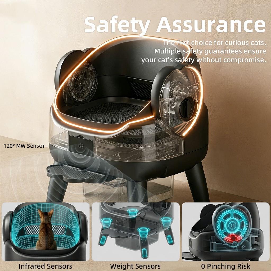 Intelligent Stainless Steel Automatic Cat Toilet