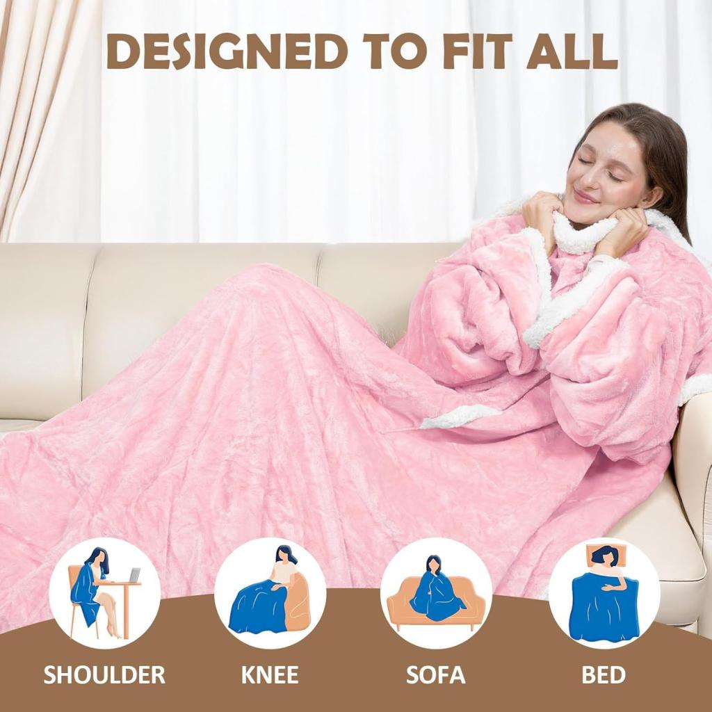 Electric Heated Wearable Blanket Shawl Controller With Smart Temperature Control