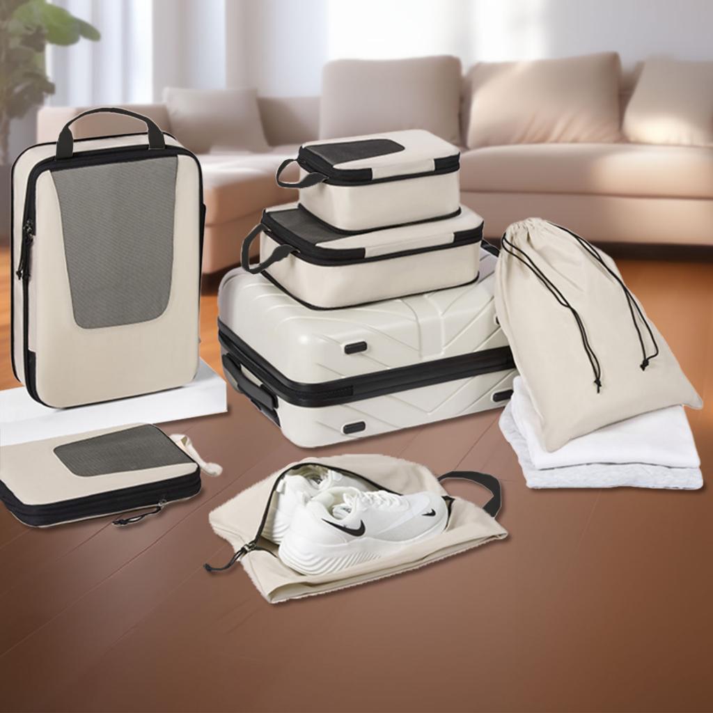 Organizing Compression Bags For Categorized Storage Of Clothing