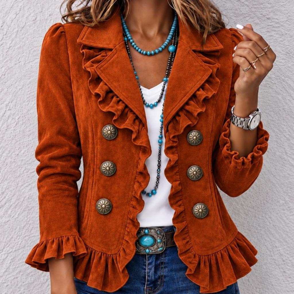 Buttoned Long-sleeve Cardigan For Women