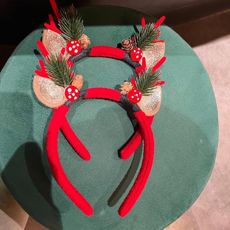 Christmas Ornament Headpiece Cute Antler Hairband
