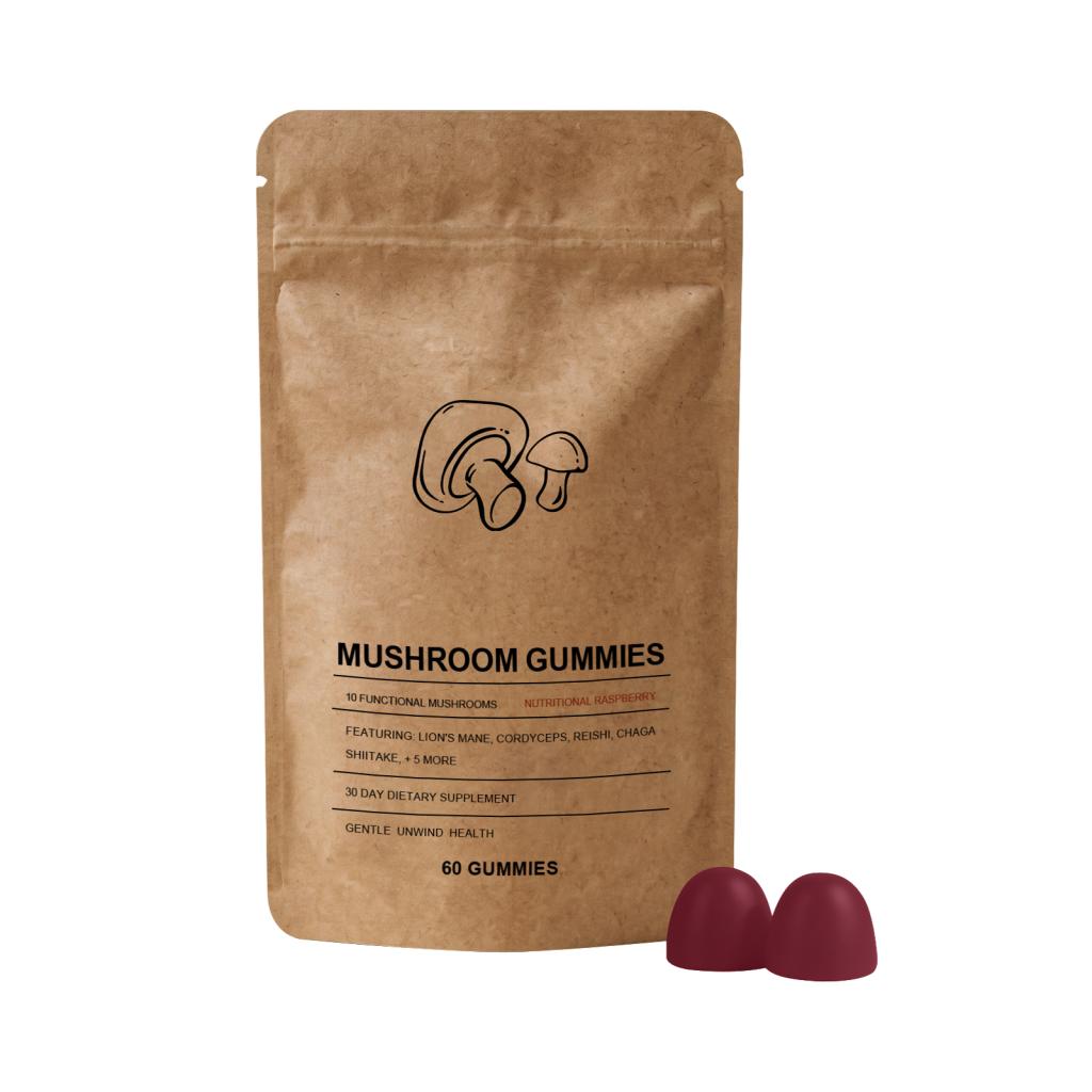 Mushroom Intestinal Health Gum Entrance 60pcs 1bag
