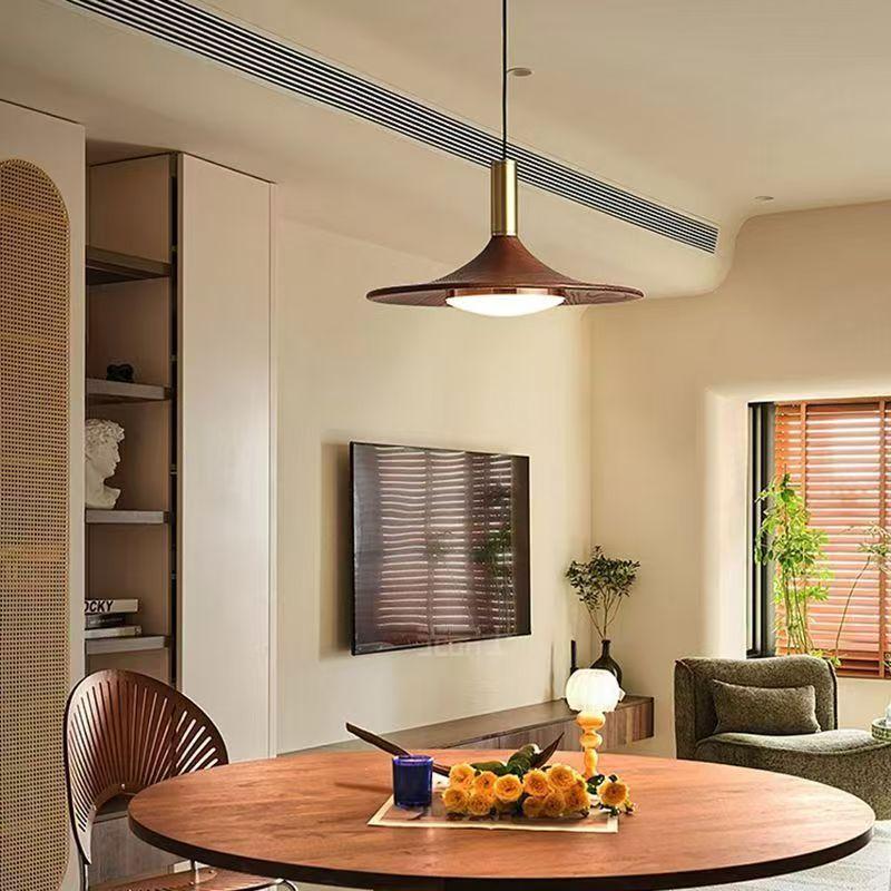 Dining Room Chandelier Simple Walnut Creative Chandelier