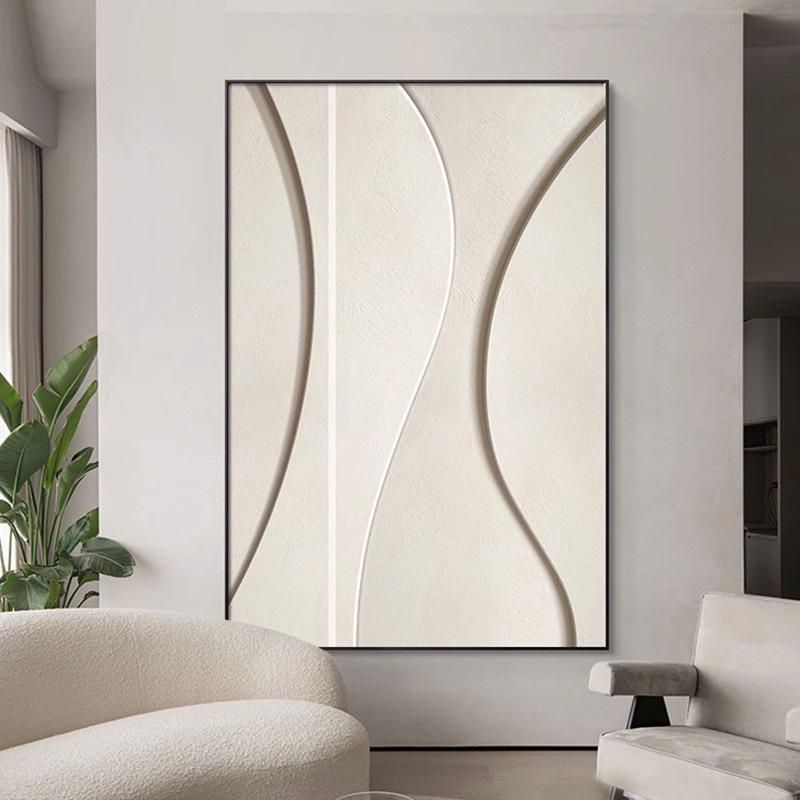 Modern Minimalist Geometric Abstract Line Art Wall Hanging