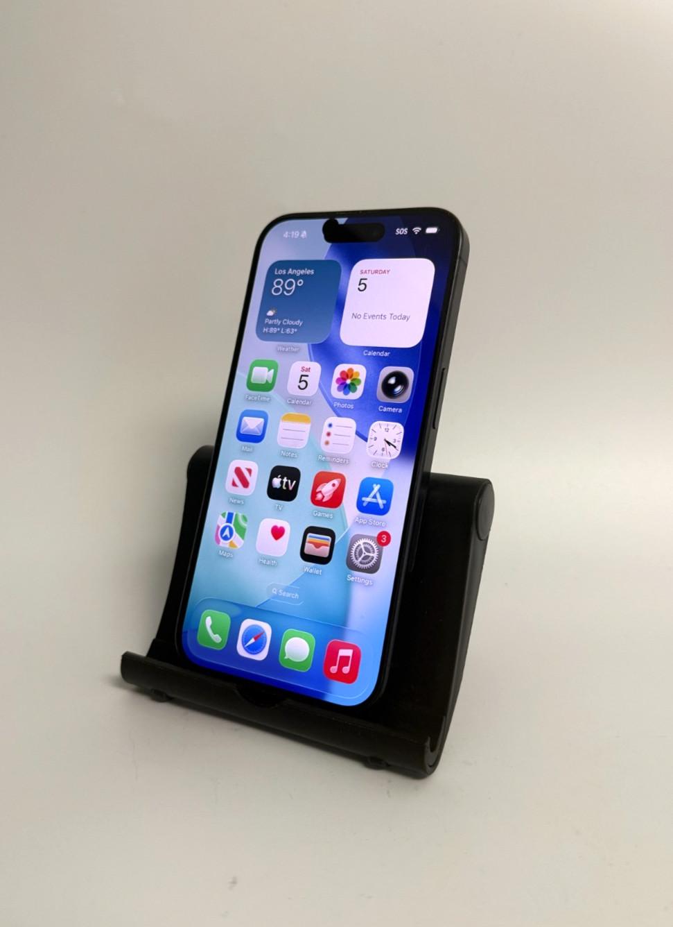 (AT&T) Apple iPhone 15 Pro A2848 - 128GB Black Titanium - A Grade W/ Screen Dot