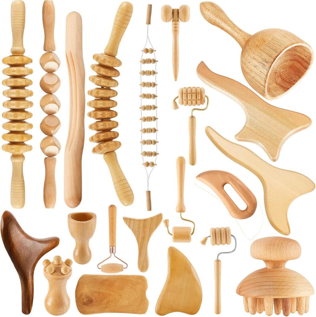 Solid Wood Guasha And Wood Therapy Massage Tool