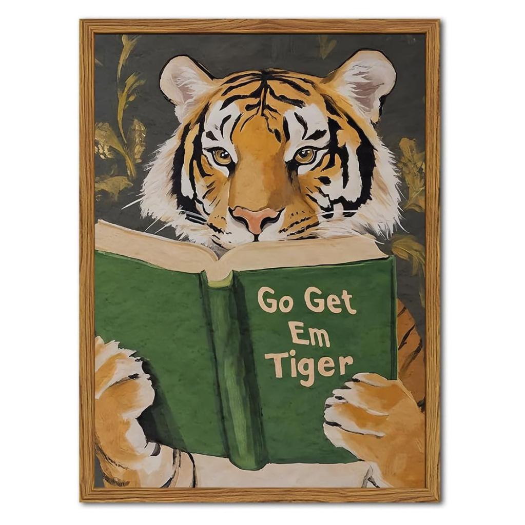 Tiger-print Cartoon Animal Wall Decoration